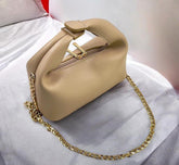 Mira Beige Shoulder Bag with Gold Chain