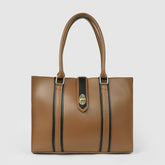 Zoya Large Brown tote Bag