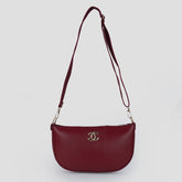 Midnight Maroon Crossbody Bag
