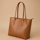 Evora Brown Tote Bag
