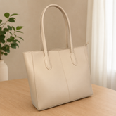 Evora Beige Tote Bag