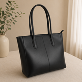 Evora Black Tote Bag