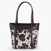 Premium Cow Texture Chocolate Tote Bag