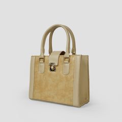 Urban Croc texture Beige Bag