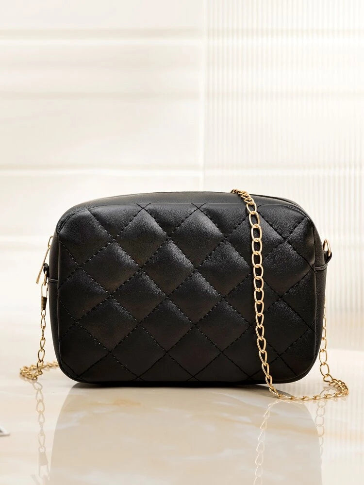 BLACK  LUXE CROSS BODY BAG