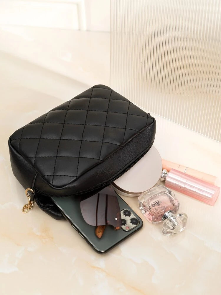 BLACK  LUXE CROSS BODY BAG