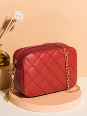 MAROON  LUXE CROSS BODY BAG