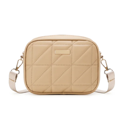 Grace Quilted Beige Cross Body Bags