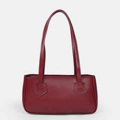 Classic Maroon Shoulder Bag