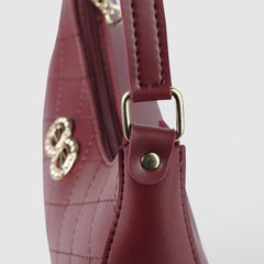 OPAL MAROON SHOULDER BAG