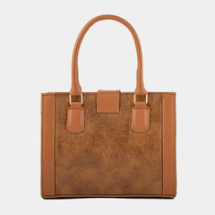 Urban Croc texture Brown Bag