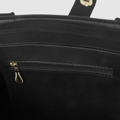 Zoya Large Black tote Bag