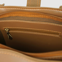 Zoya Large Brown tote Bag