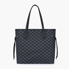 Classic Black Checkered Tote Bag