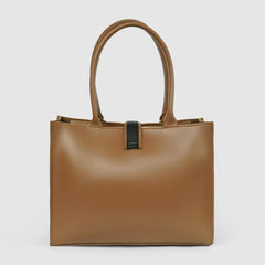 Zoya Large Brown tote Bag