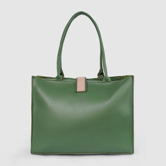 Zoya Large Green tote Bag