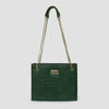 Bella Green Croc Chain Bag