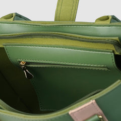 Zoya Large Green tote Bag
