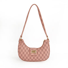 Chelsea Checkered Pink Shoulder Bag