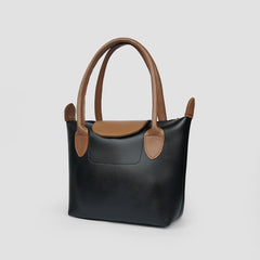 Elara Black Tote Bag