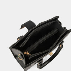 Urban Croc texture Black Bag