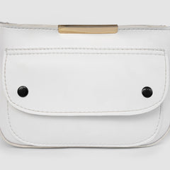 Zuri White Shoulder Bag