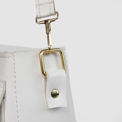 Zuri White Shoulder Bag