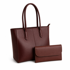 Evora choco Tote Bag With Free clutch