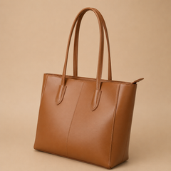 Evora Brown Tote Bag