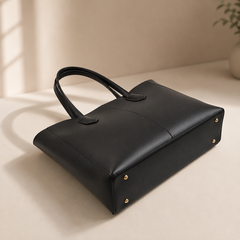 Evora Black Tote Bag