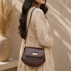 Tulip Choco Crossbody Bag
