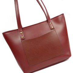 REENA MAROON TOTE BAG