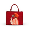 Floral Maroon Tote Bag