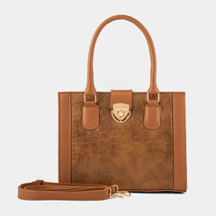 Urban Croc texture Brown Bag