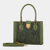Urban Croc texture Green Bag