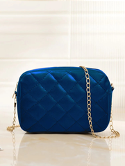 BLUE  LUXE CROSS BODY BAG