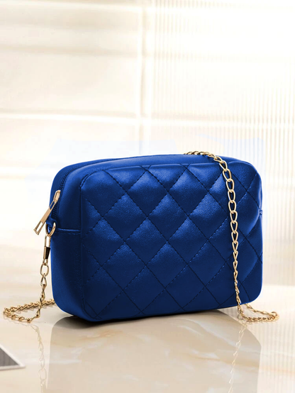 BLUE  LUXE CROSS BODY BAG