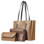 STAY BROWN 3 PCS BAG SET