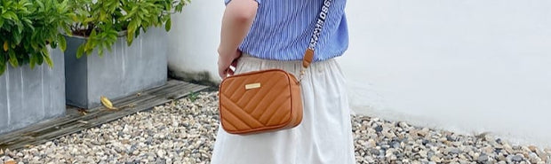 Aura Brown Cross Body Bag