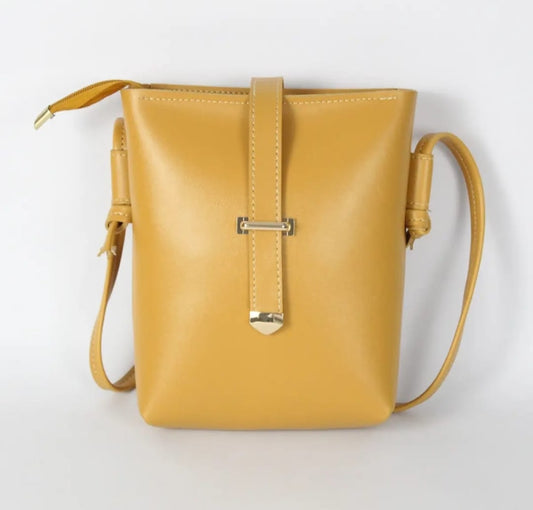 Bucket Yellow Shoulder Bag