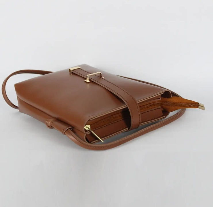 Bucket Brown Shoulder Bag