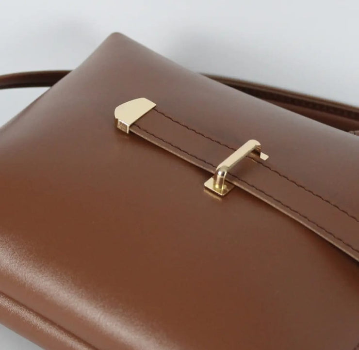 Bucket Brown Shoulder Bag