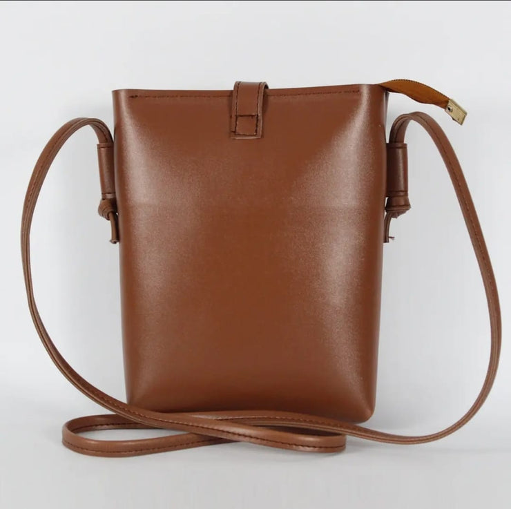 Bucket Brown Shoulder Bag