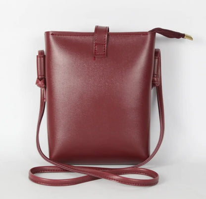 Bucket Maroon Shoulder Bag