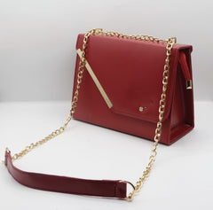 Maroon Shoulder Bag (Golden Chain)