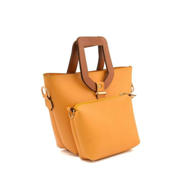 Tote 2 piece Yellow Shoulder Bag