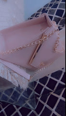 Pink Shoulder Bag (Golden Chain)