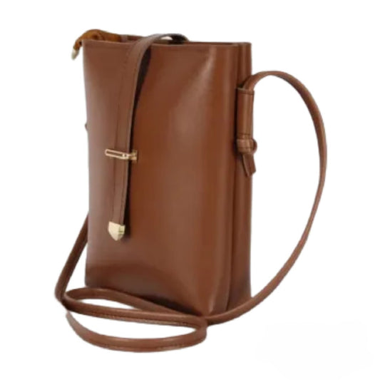 Bucket Brown Shoulder Bag