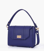 Blue Compact Top Handle Cross Body Bags