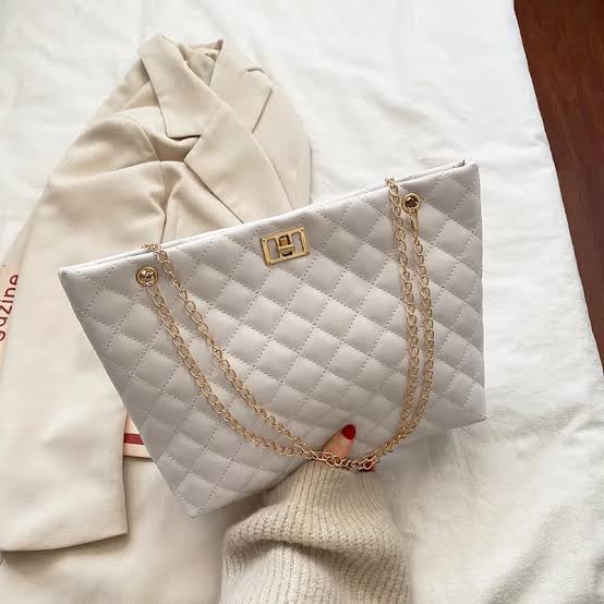 Liza Large Shoulder Bag White